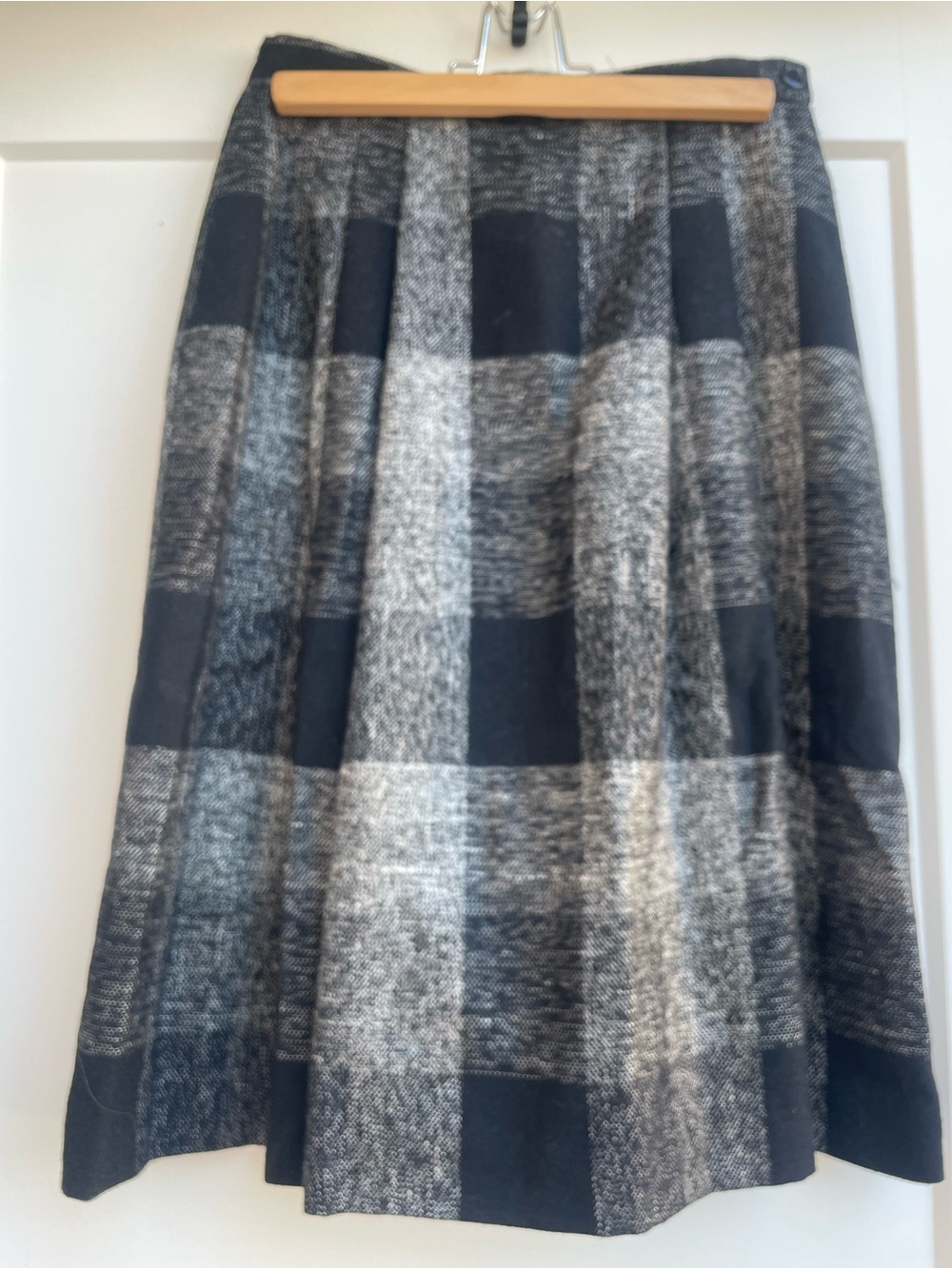 Vintage 80s 90s Personal Petites Plaid Pleated Skirt Size 8 Dark Academia